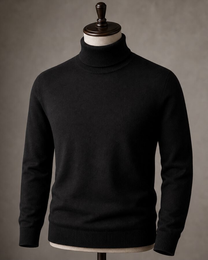 Black Wool Turtleneck