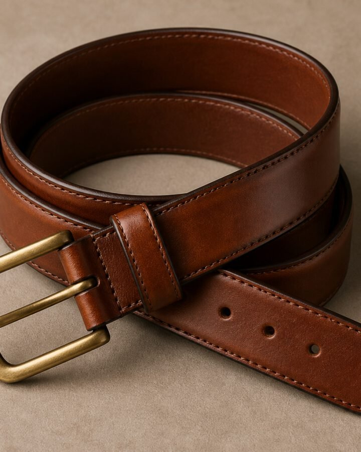 Cognac Leather Belt