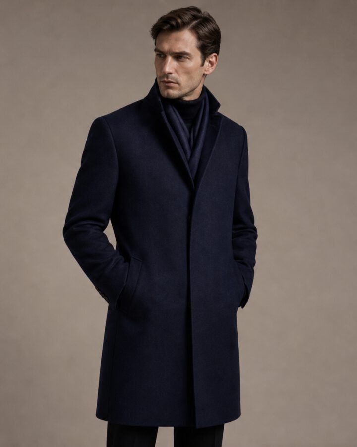 Midnight Wool Overcoat