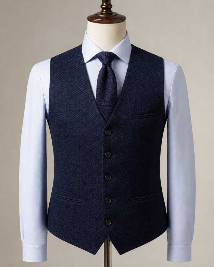 Елек Navy Herringbone