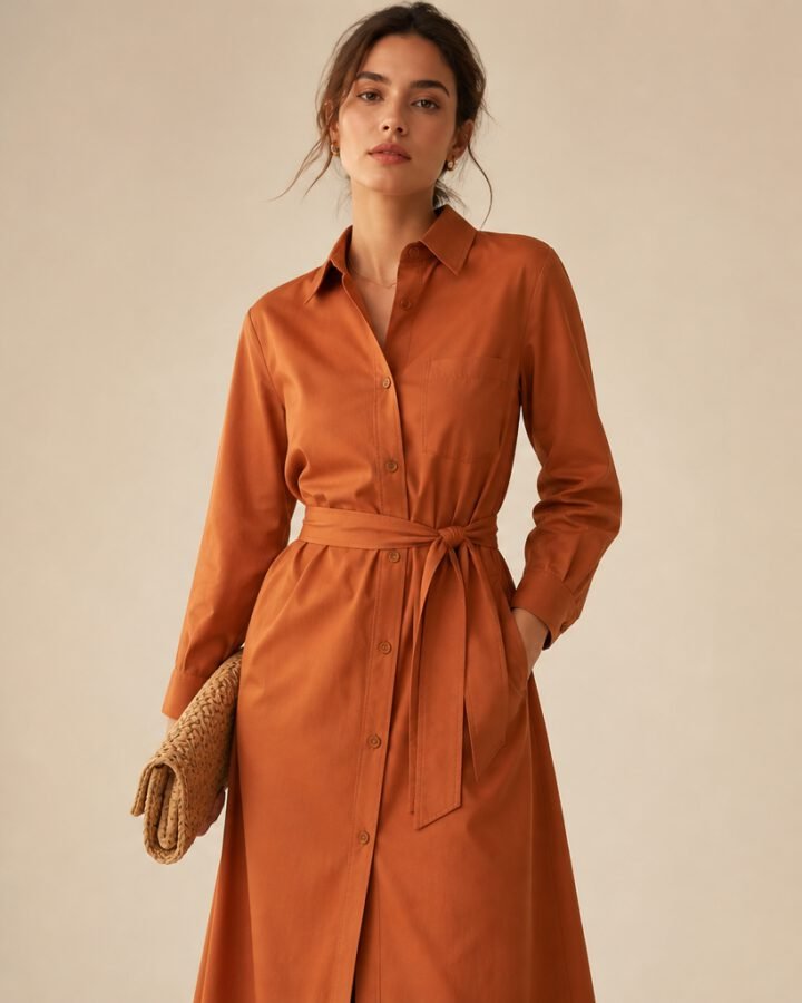 Рокля Terracotta Cotton